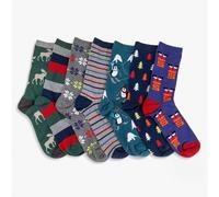 Totes Toasties Men's Toasties 7 Days Of The Week Pull On Cotton Blend Socks Set Totes Toasties Multicolor One Size