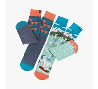 Totes Toasties ORIGINAL SLIPPER SOCKS (TWIN PACK) Mens Socks Yeti - One-Size