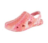 totes Unisex Kid's Everywear Splash and Play Clog, Pink Multi Marble Straps, 4-5 Big