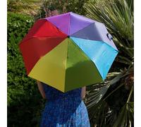 Totes UV ECO-BRELLA® Supermini Multi Gore Rainbow Print Umbrella