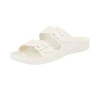 totes Women's Everywear Lightweight Waterproof Adjustable Double Buckle Slide Sandal, Birch, 4.5 UK