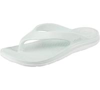 Totes Women's Everywear Lightweight Waterproof Ara Flip Flop Sandal, 2 Tone-Sea Glass with White Sole, 5 UK