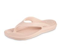 totes Women's Everywear Lightweight Waterproof Ara Flip Flop Sandal, Evening Sand, 8 UK