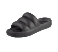 totes Women's Everywear Lightweight Waterproof Puffy Cloud Slide Sandal, Black, 7 UK