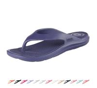 totes Women's Everywear Ara Thong Sandal, Navy Blue, 4 UK