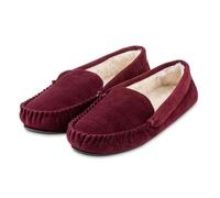 TotesToasties Mens Moccasins Burgandy - M