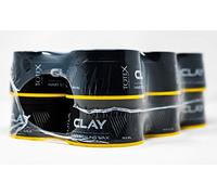 Totex Hair Styling Clay Wax Pack of 12 (12x150ml) | Strong Hold Clay Wax for Men | Natural Matte Finish | Messy Textured Hair Paste | Professional Barber Quality | Easy Wash & Long Lasting Definition