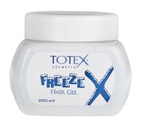 Totex Hair Styling Freeze Gel 250 ml | Extreme Hold Hair Gel | Long Lasting Strong Control | Non-Sticky Transparent Formula | Professional Salon Quality Styling Gel for Men & Women