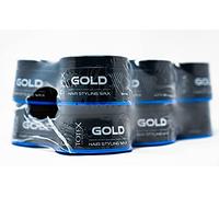 Totex Hair Styling Gold Wax Pack of 12 (12x150ml) | Strong Hold Hair Wax for Men | Shiny Finish Styling Paste | Professional Barber Hair Care | Long Lasting Definition | Easy Wash Formula