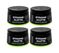 Totex Hair Styling Matte Wax Men 4x150ml Pack | Strong Hold Hair Wax | Natural Matte Look Finish | Long Lasting Flexible Styling Paste | Barber Quality Hair Defining Wax for Men