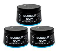 Totex Hair Styling Wax Bubblegum 150ml x3 Pack | Regular Hold Paste for Men | Professional Barber Quality Bubble Gum Scent Hair Wax | Strong Control, Shine & Long-Lasting Styling