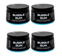 Totex Hair Styling Wax Bubblegum Pack of 4 (4x150ml) | Regular Hold Hair Wax for Men | Bubble Gum Scent Hair Styling Paste | Professional Barber Hair Care | Long Lasting & Easy Wash