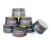 TOTEX HAIR STYLING WAX STRONG MATTE-MATTE-EXTRA STRONG -CLAY-WET-BUBBLEGUM-GOLD 150ML (7 PCS OFFER)