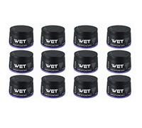 Totex Hair Styling Wet Wax Pack of 12 (12x150ml) | Strong Hold Hair Wax for Men & Women | Wet Look Shine Finish | Sweet Melon Scent | Professional Barber Quality Styling Wax