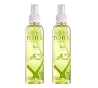 Totex Lemon Aftershave Cologne Spray 200ml (Pack of 2) | Fresh Lemon Water After Shave Splash | 80% Alcohol Antibacterial Cleansing | Barber Shop Quality Men’s Cologne | Long-Lasting Refreshing Scent