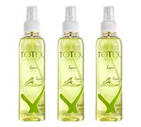 Totex Lemon Aftershave Spray Cologne 200ml (Pack of 3) | 80% Alcohol Antibacterial Lemon Cologne | Refreshing Post Shave Skin Care | Disinfectant Cleansing Spray for Hands & Face