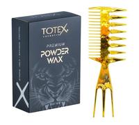 Totex Premium Hair Styling Powder Wax 20g Matte Magic Dust + Wide Tooth Gold Comb No2 | Volumizing Texturising Powder Wax | Strong Hold Matte Finish | Hair & Beard Styling for Men & Women