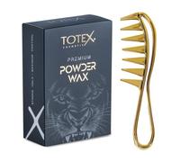 Totex Premium Hair Styling Powder Wax 20g + Shark Gold Comb No1 Afro Hair Comb | Volumizing Matte Dust Powder | Thickening Hair Powder | Strong Hold Matte Look Styling Set for Men & Women