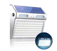 TOTHDATE 112 LEDs Solar Security Light with Motion Sensor, Cool White Light 2200mAh Solar Wall Light IP65 Waterproof Flood Light for Front Door Yard Garage Garden Fence