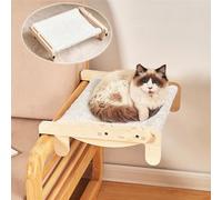 TOTHDATE Cat Window Seat for Indoor Cats, Cat Window Ledge Seat Off The Floor Cat Beds cat hammock for Window Bedsides Floor Radiator Drawers, White