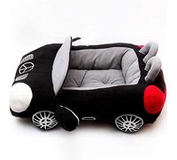 TOTIKI Pet House Cool Pet Dog Bed Car Shape Pet Bed Cat Nest Soft Puppy House Warm Cushion For Teddy Kennels Kitten Padded Sofa Bed For Indoor(Black)