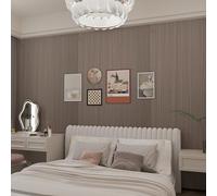 TOTIO 32x157inch Brown Wood Effect Self Adhesive Wallpaper Industrial Style Wood Look Wall Sticker Rustic Oak Vinyl Wrap Removable Furniture Sticker Matt Thicken Walnut Effect Sticky Back Plastic Roll