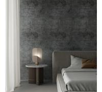 TOTIO 40 cm x 18 m Adhesive Film Wallpaper Dark Grey Concrete Structure, 3D Cement Pattern Vintage Contact Paper, DIY Furniture Sticker, Vinyl Decorative Film, Self-Adhesive, Waterproof, Oil