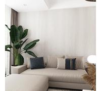 TOTIO 48x157inch White Wood Effect Vinyl Self Adhesive Wallpaper Oak Vinyl Wrap Wood Grain Peel Stick Contact Paper Waterproof Sticky Back Plastic Extra Wide Air Guide Slot Design Matte Thicken