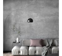 TOTIO 48x354in Extra Wide Light Grey Concrete Effect Vinyl Self Adhesive Wallpaper Cement Vinyl Wrap Gray Sticky Back Plastic Matte Thick Waterproof Wall Sticker for Apartment Office Industrial Style