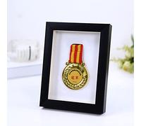 TOTITION Medal Picture Frame, Frame To Display Medals,Sports Medal 3D Box Photo Frames,Frame To Display War/Military/Sports Medals Marathon-Black||7 inch