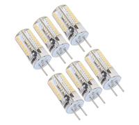 TOTITOM 6Pcs GY6.35 LED Bulbs 5W AC 12V Warm White 2700 to 3000K White 6000 to 6500K 500LM 72LED Light Bulbs Silicone Replacement Bulbs(Warm White)