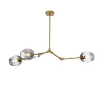 TOTLAC Glass Branch Light Fixture Hanging Lighting,E27 Simplicity Glass Engineering Branch Molecular Chandelier,Living Room Bedroom Indoor Chandelier Lamp,Creativity Adjustable Ceiling Li