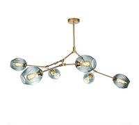 TOTLAC Glass Branch Light Fixture Hanging Lighting,E27 Simplicity Glass Engineering Branch Molecular Chandelier,Living Room Bedroom Indoor Chandelier Lamp,Creativity Adjustable Ceiling Li
