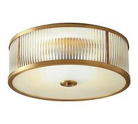 TOTLAC Modern E26 LED Ceiling Light Flat Frosted Glass Lampshade Embedded Lighting Fixtures Traditional Brass Ceiling Chandelier Decorative Chandeliers for Hotel Bedrooms and Kitchens