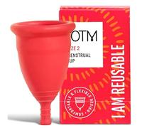 TOTM Eco-Friendly Menstrual Cup for Periods | Size 2 | Reusable Cup with Soft, Flexible Fit | Eco-Friendly Period Care | Reliable & Zero-Waste Protection