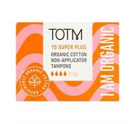 TOTM Cotton Non-applicator Tampon Super Plus 85855448 Pack of 15