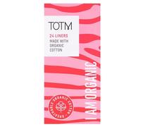 TOTM Panty Liners | Certified Organic Cotton | Unwrapped & Less Waste | Naturally Soft, Absorbent & Super Comfy | 24 Liners