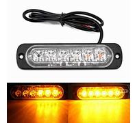 TOTMOX 1/2/4/6/8pcs LED Strobe Flashing Lighhts for Truck Lorrys Tractor Forkilft, Emergency Hazard Warning Lamps Replacement, Yellow