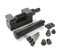 TOTMOX 1x Motorcycle General Chain Remover Set, Riveting Tool with Ball Bearing Lock and Bolt Anvil, Heavy Duty Professional Chain Splitter and Riveting Tool Fit for Chains from #32 upto #532
