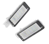 TOTMOX 2Pcs 18LED Number Plate Light, Rear License Plate Lamp Taillight, Waterproof Number Lights Compatible with Renault Clio III 2005-2014