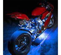 TOTMOX 6 in1 LED RGB 12V Chassis Atmosphere Strip Light, Decorative Strip Neon Light, Remote Control, for Motorcycle Truck