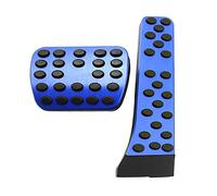 TOTMOX Anti-Slip Aluminum Brake Gas Pedal Pads, Auto No Drilling Accelerator Pedal Covers Foot Pedal Pads Kit, Compatible with Me/r/cedes-Be*nz C E S GLC GLE GLS CLS Class W205 W213 X253 W167, Blue