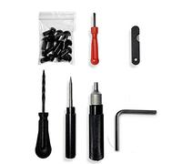 TOTMOX Auto Motorcycle Tire Repair Tool Kit Tire Wheel Mushroom Repair Kit Socket Probe Nozzle 7pcs Set