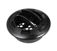 TOTMOX Black Round Air Conditioning Outlet With Grille, Universal Air Ventilation Deflector for Car RV Bus Camper Caravan Boat Yacht, Wear-resistance Air Conditioner Outlet