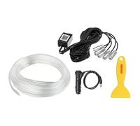 TOTMOX Car LED 19ft Strip Lights, 5 in 1 Cold RGB Ambient Lighting Kits APP Control, Interior Car LED Strip Lights, Dash Footwell Multicolor DIY Music Sync Mode