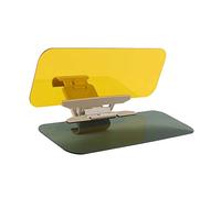 TOTMOX Car Sun Visor Extender for Daytime&Night Time, Yellow 180° Adjustable Sun Shade Cutting the Glare Blocking the Sun, Detachable Car Accessory 320 * 140 * 2mm