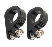 TOTMOX Motorcycle Highway Pegs Mount Clamp Footpegs Engine Guard Mounts, Motorcycle Footpegs 32mm Highway Crash Bar Foot Peg Clamps, 1 1/4" UniV/e*rsal Engine Guard Highway Foot Pegs Mount, Black