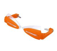 TOTMOX Off-Road Motorbike Handguard, Motorcycle Handguard with LED Turning Light 7/8" Handlebar Universal Fit, LED Daytime Running Light Turn Signal Handguard for Fall Protection - Orange