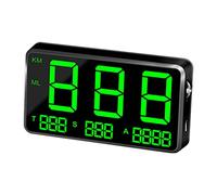 TOTMOX Universal HUD Head up Display, GPS Speedometer, Speed, Distance, Altitude, Time, Driving Safety Alerts, Wide Application, 5V C80 Displayer