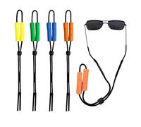 totnwrooye 4 Pack Floating Glasses Strap, Sports Sunglasses Adjustable Retainer with Coloured float ball, Floating Eyewear Strap for Sailing, Surfing and Water Sports